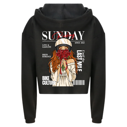 Crop Top Femme Biker Couple