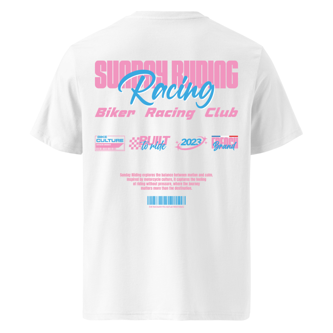 T-shirt Unisexe Blanc SR Racing Club (Copie)