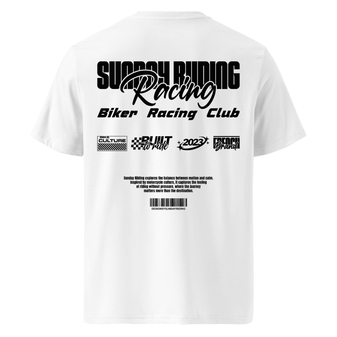 T-shirt Unisexe Blanc SR Racing Club (Copie)