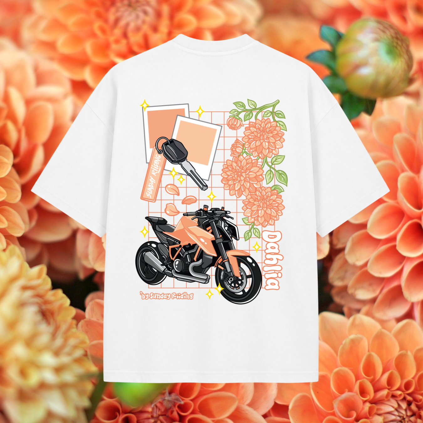 T-shirt Oversize Unisexe Dahlia
