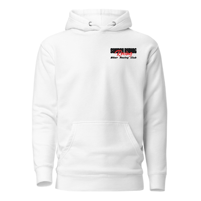 Hoodie Unisexe Blanc SR Racing Club