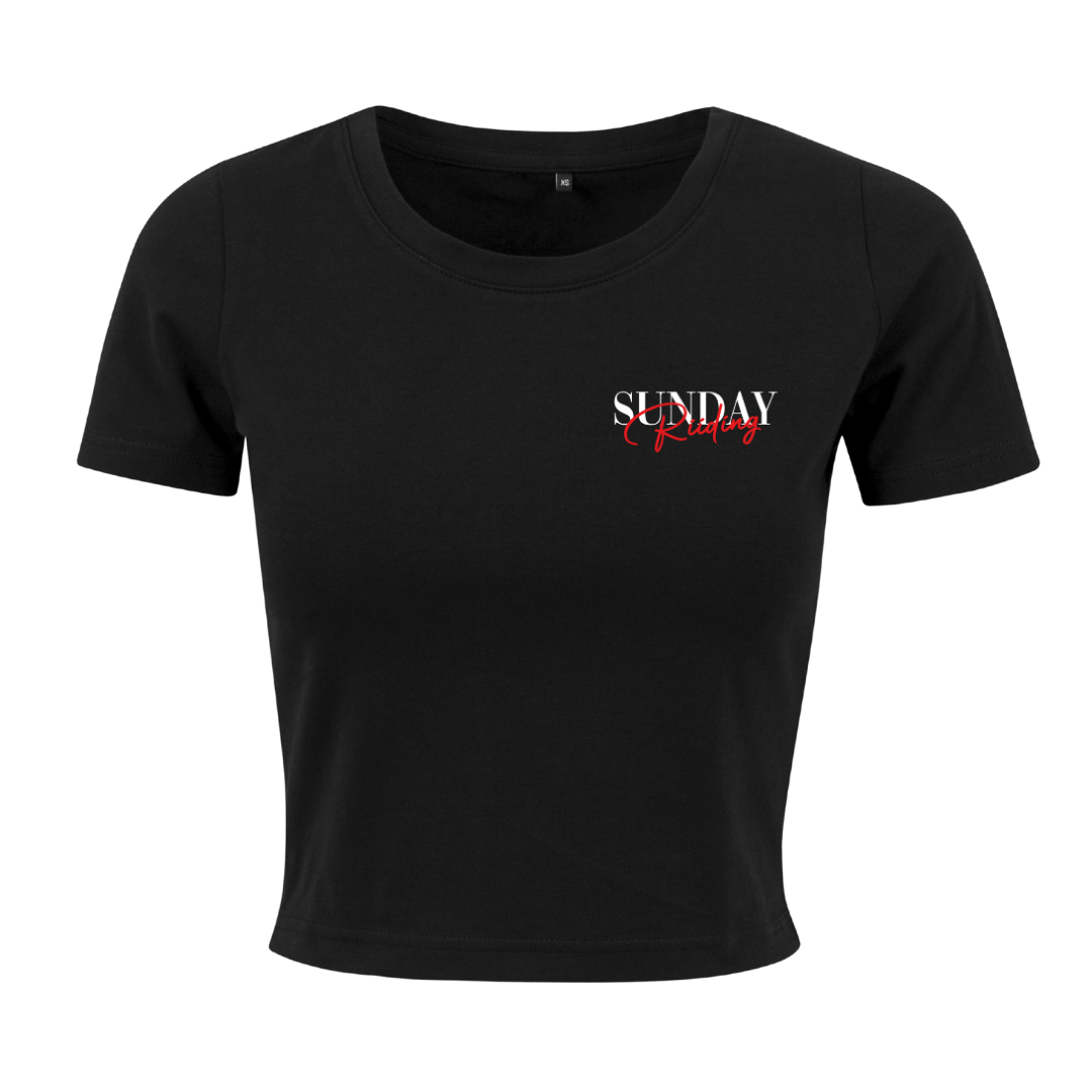 Crop Top Femme Biker Couple