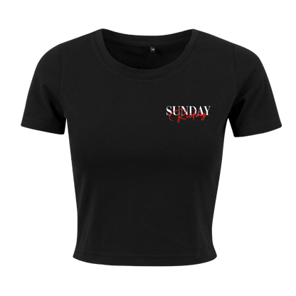 Crop Top Femme Biker Couple