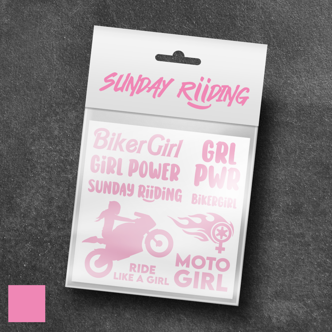 Planche de stickers BikerGirl