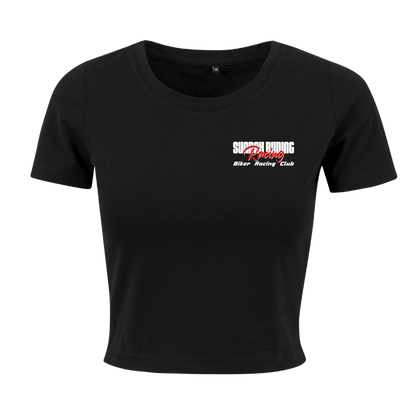 Crop Top Femme Noir SR Racing Club