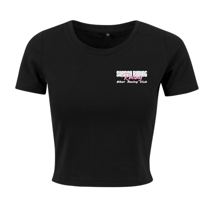 Crop Top Femme Noir SR Racing Club