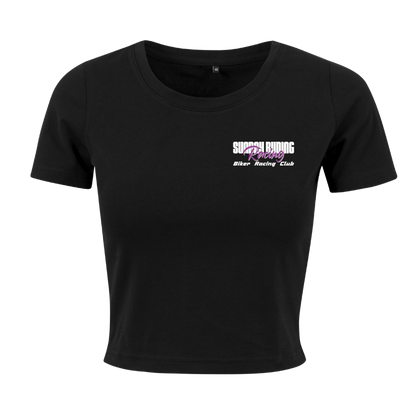 Crop Top Femme Noir SR Racing Club