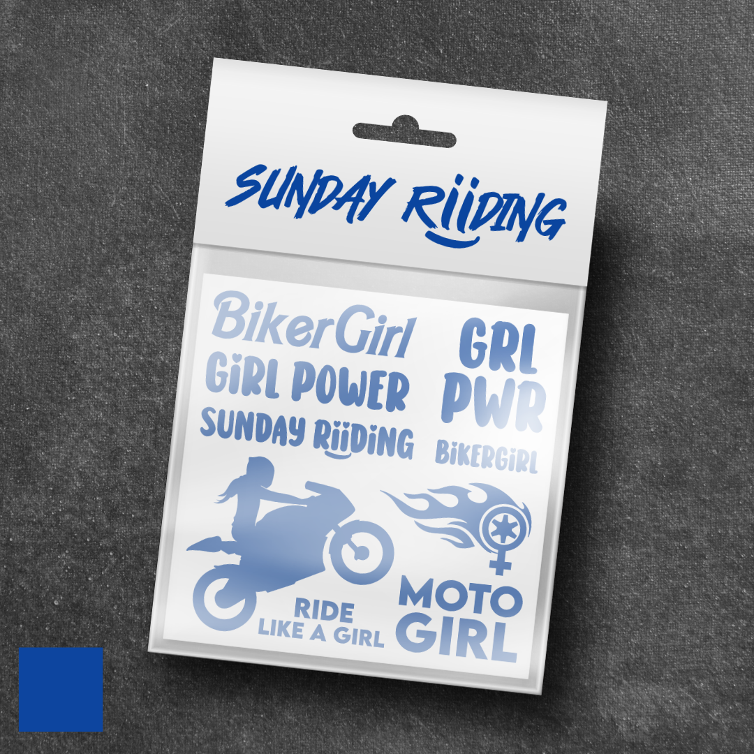 Planche de stickers BikerGirl