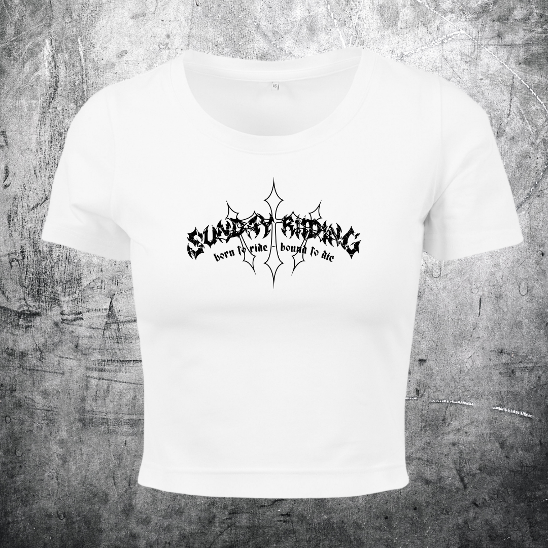 Crop Top Femme Grunge Biker
