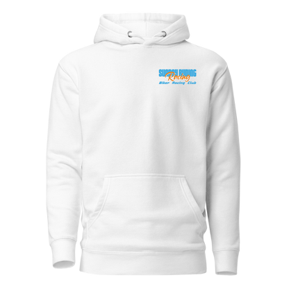 Hoodie Unisexe Blanc SR Racing Club