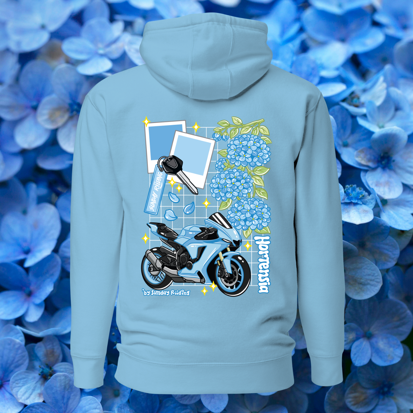Hoodie Unisexe Hortensia
