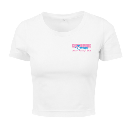Crop Top Femme Blanc SR Racing Club