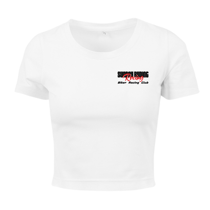 Crop Top Femme Blanc SR Racing Club