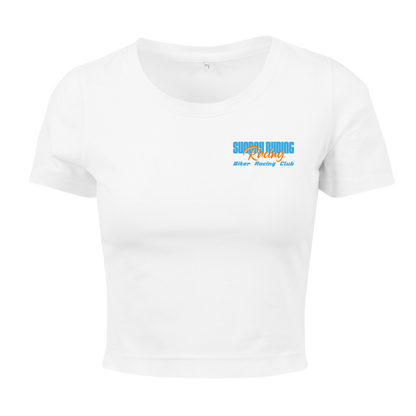 Crop Top Femme Blanc SR Racing Club