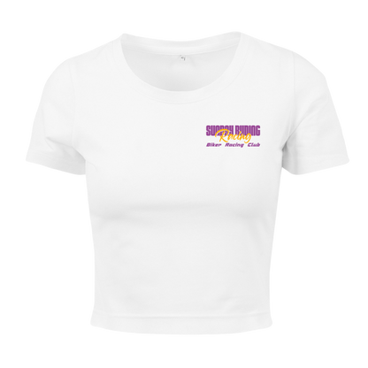 Crop Top Femme Blanc SR Racing Club
