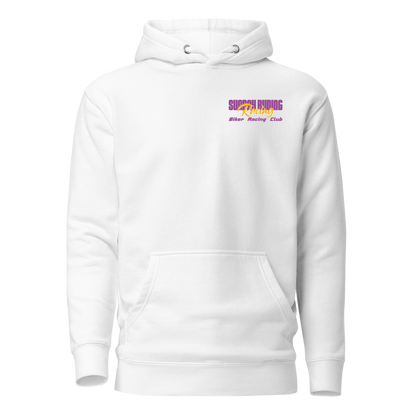 Hoodie Unisexe Blanc SR Racing Club