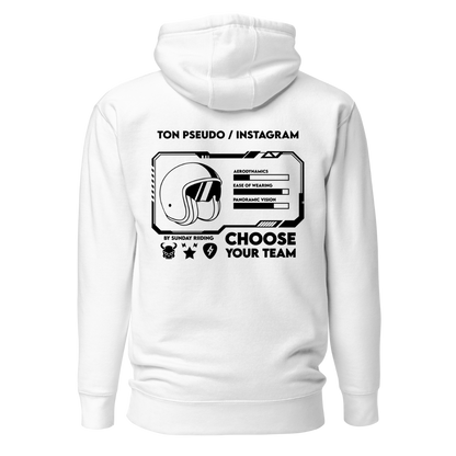 Hoodie Unisexe CYT Blanc Personnalisable