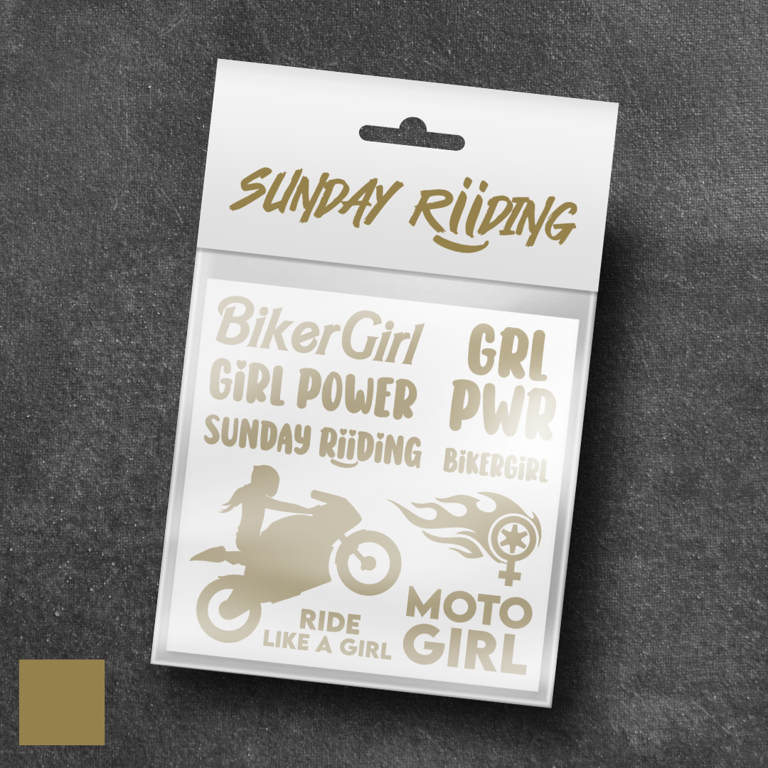 Planche de stickers BikerGirl