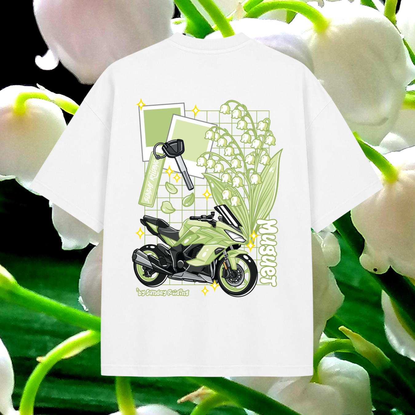 T-shirt Oversize Unisexe Muguet