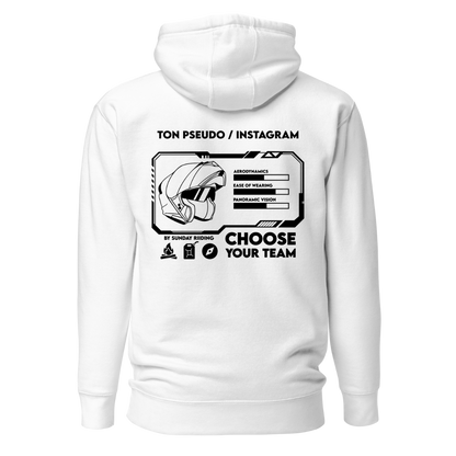 Hoodie Unisexe CYT Blanc Personnalisable