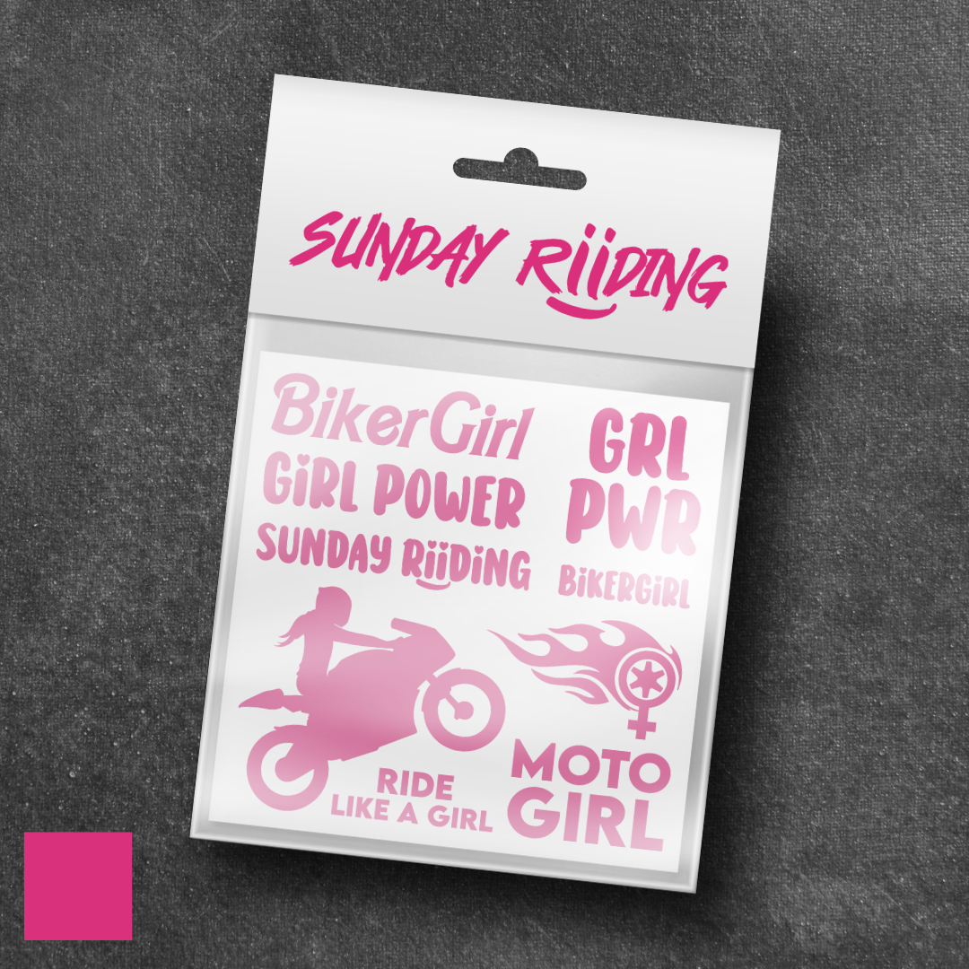 Planche de stickers BikerGirl