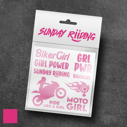 Planche de stickers BikerGirl