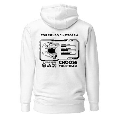 Hoodie Unisexe CYT Blanc Personnalisable