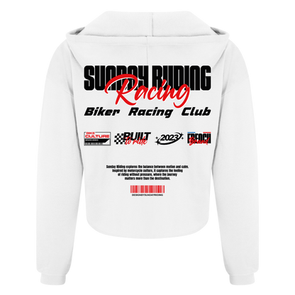 Crop Top Femme Blanc SR Racing Club