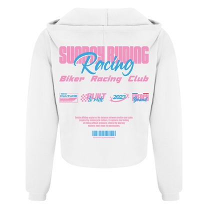 Crop Top Femme Blanc SR Racing Club