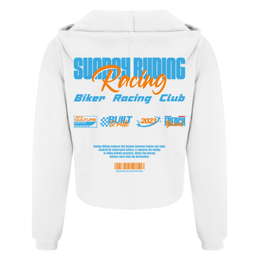 Crop Top Femme Blanc SR Racing Club