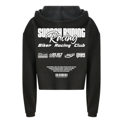 Crop Top Femme Noir SR Racing Club