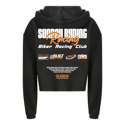 Crop Top Femme Noir SR Racing Club