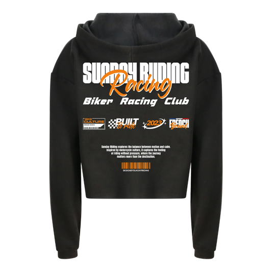 Crop Top Femme Noir SR Racing Club