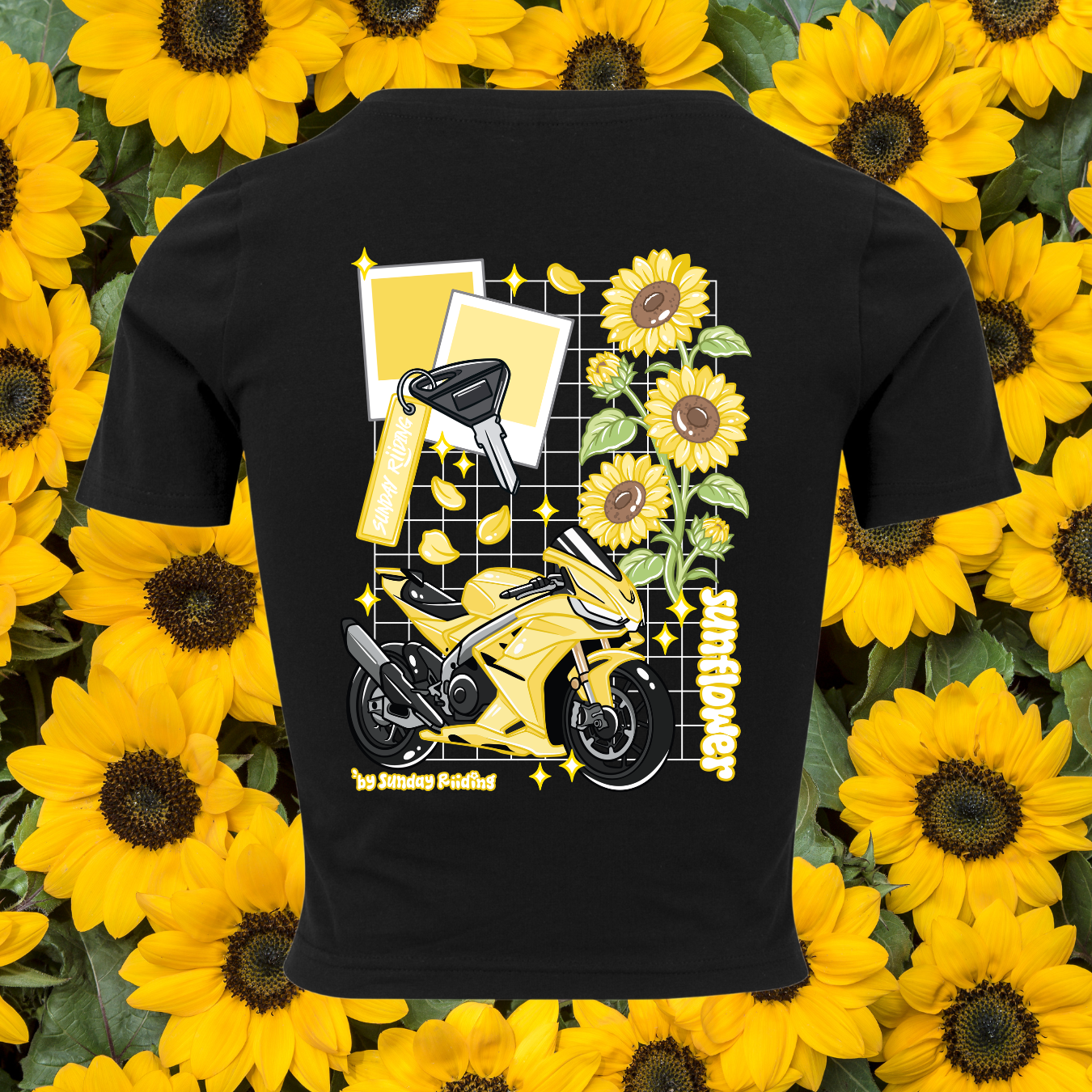 Crop Top Femme Sunflower