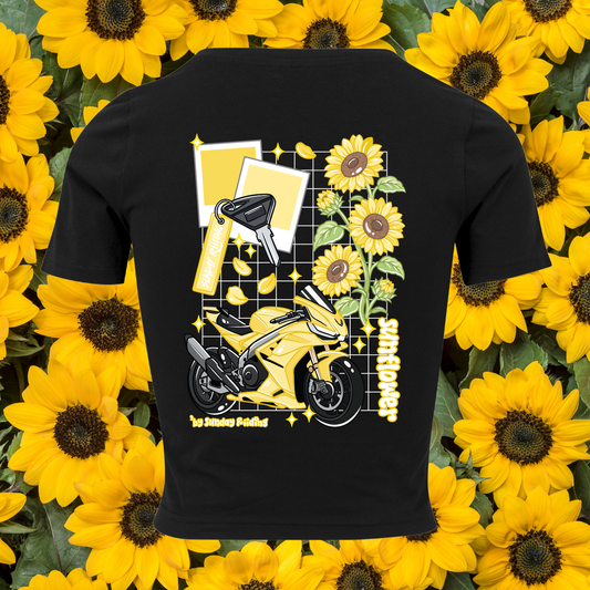 Crop Top Femme Sunflower