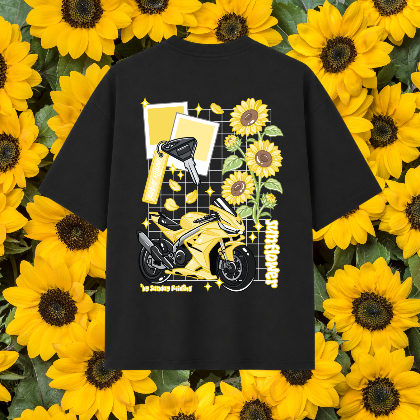 T-shirt Oversize Unisexe Sunflower