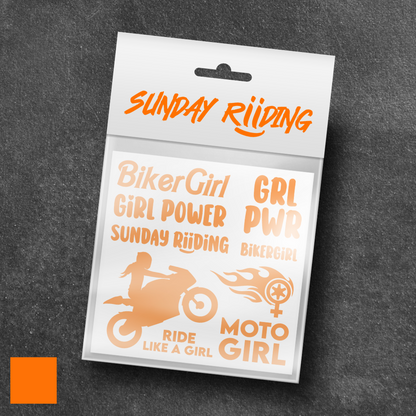 Planche de stickers BikerGirl