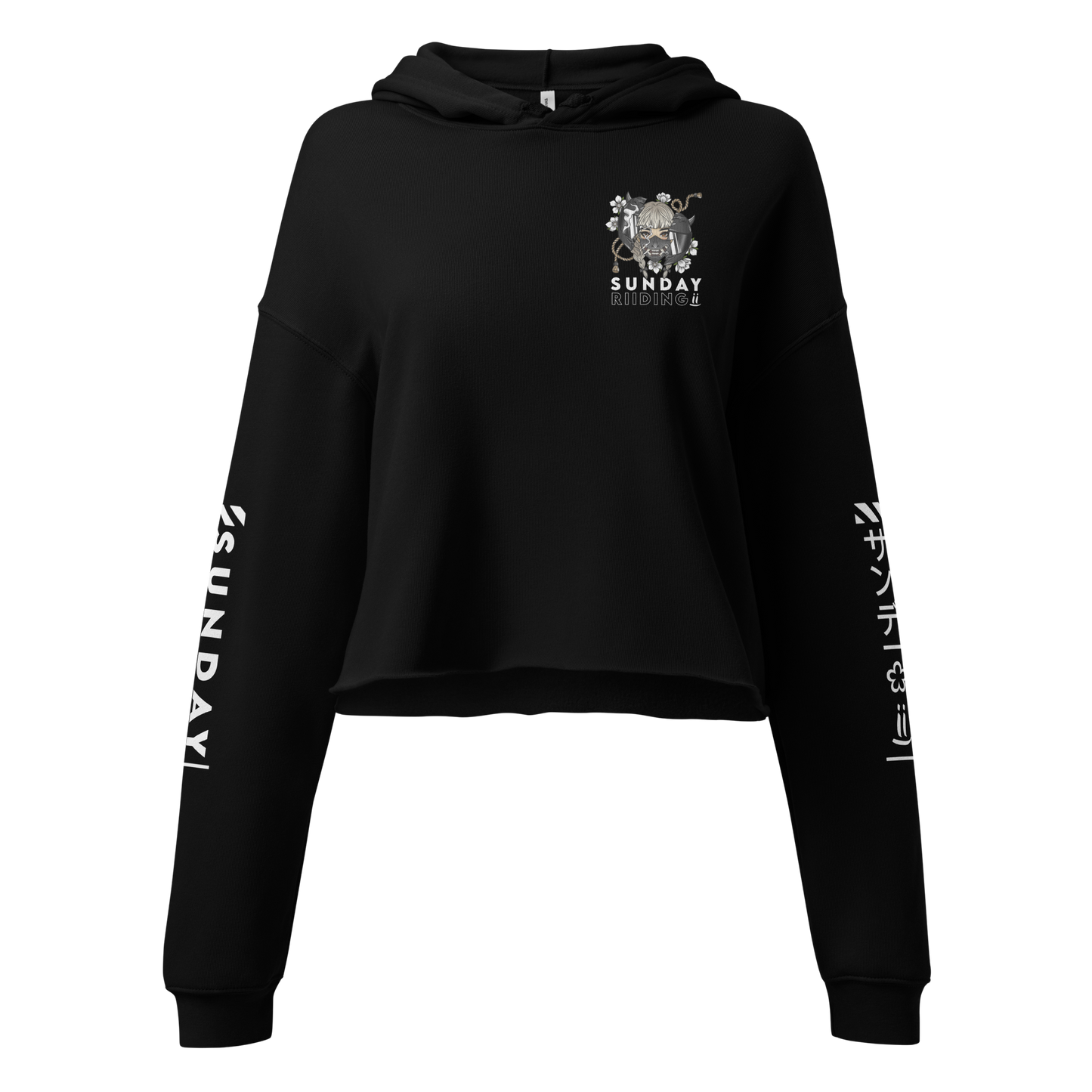 Crop Top Femme Girl / Oni Black