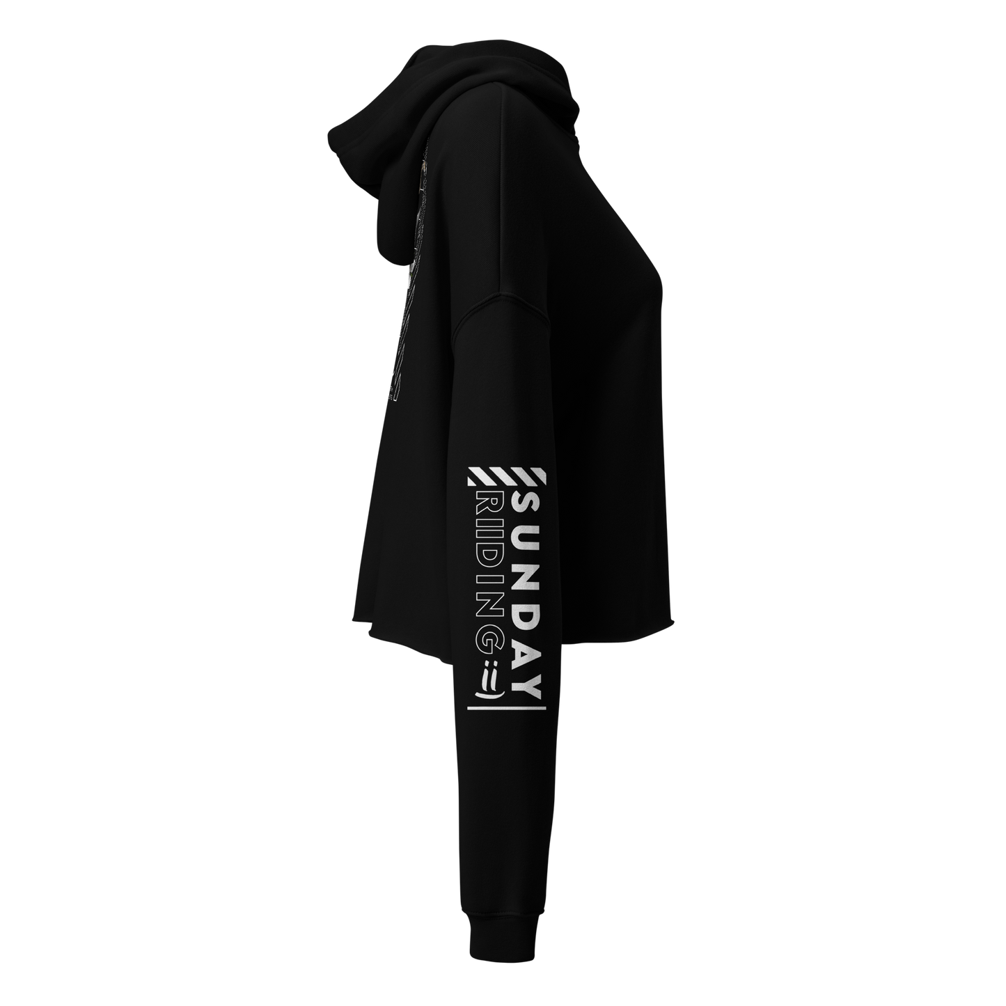 Crop Top Femme Girl / Oni Black